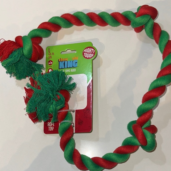 Other - Chew King Large Dog Rope Toy Christmas